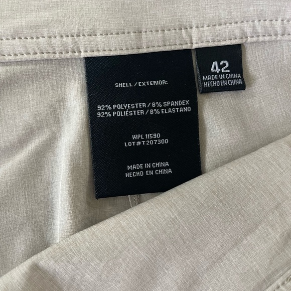 Coolkeep Classic Men's Khaki Tan Flat Front Performance Wear Shorts Size 42 - Picture 2 of 8